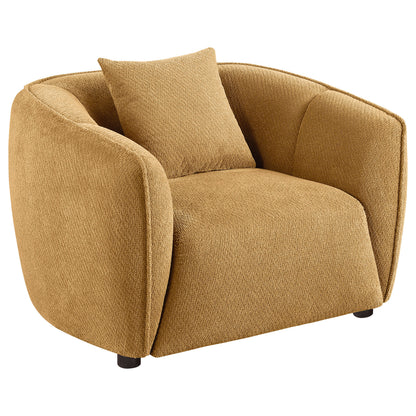 Aleisha 3-piece Fabric Upholstered Sofa Set Mustard Yellow