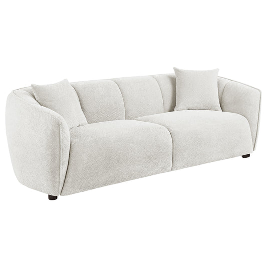 Aleisha Fabric Upholstered Sofa Sand - The Sleep Loft - Online Mattress Showroom NYC