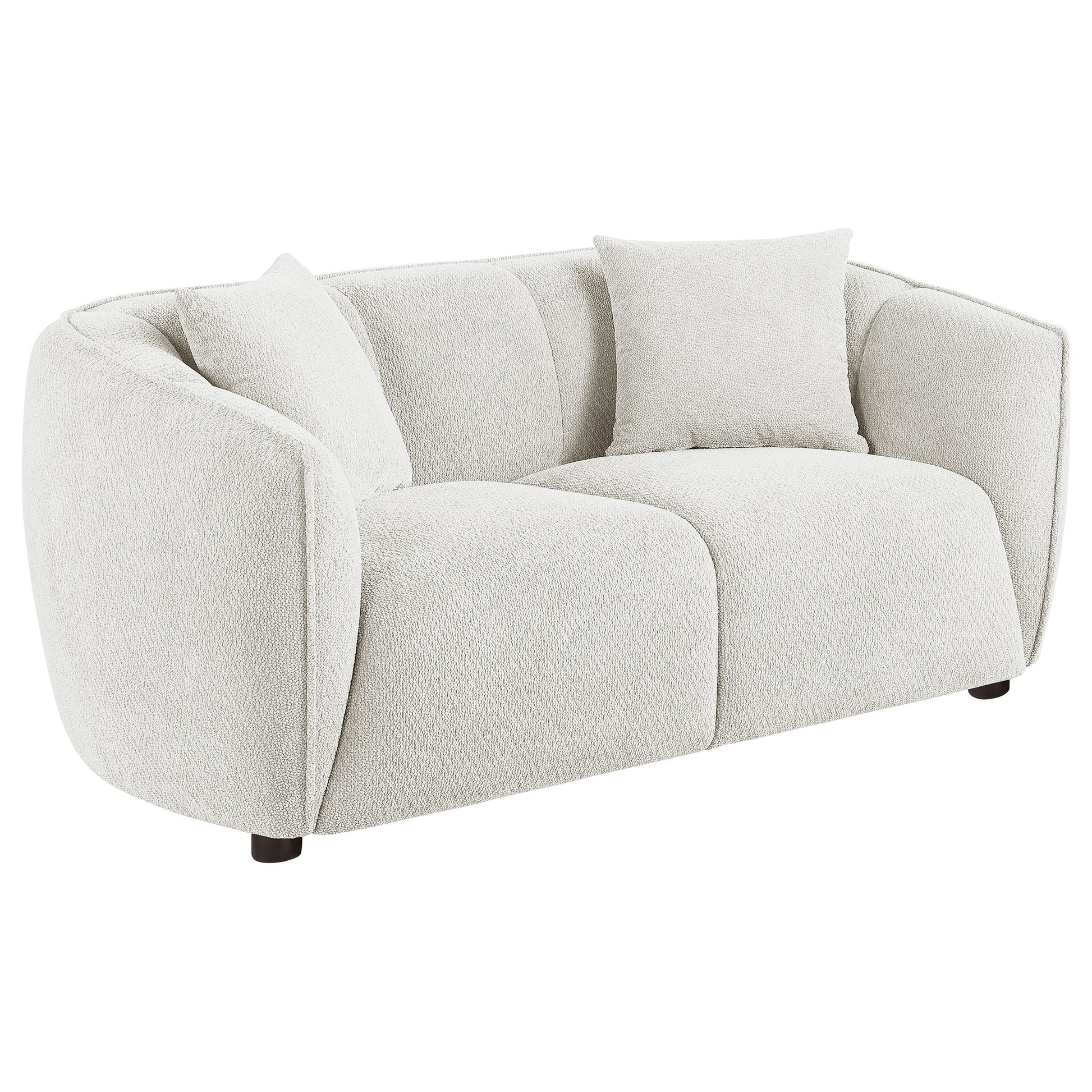 Aleisha Fabric Upholstered Loveseat Sand