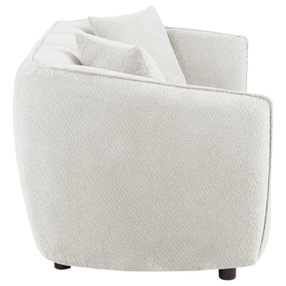 Aleisha Fabric Upholstered Loveseat Sand