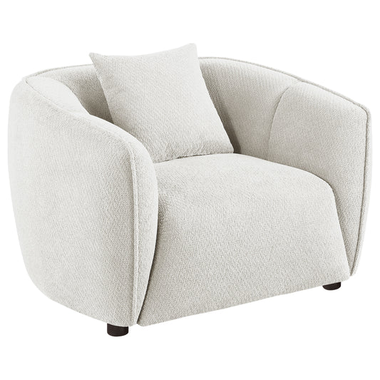 Aleisha Fabric Upholstered Accent Chair Sand - The Sleep Loft - Online Mattress Showroom NYC