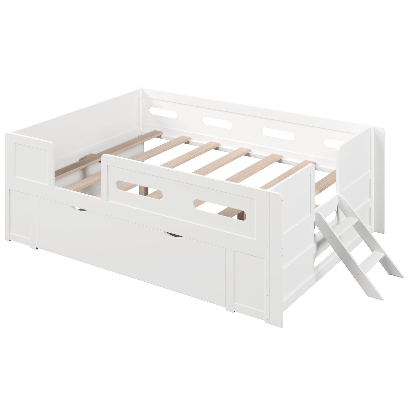 Platform Bed With Guardrail And Drawer - The Sleep Loft - Online Mattress Showroom NYC