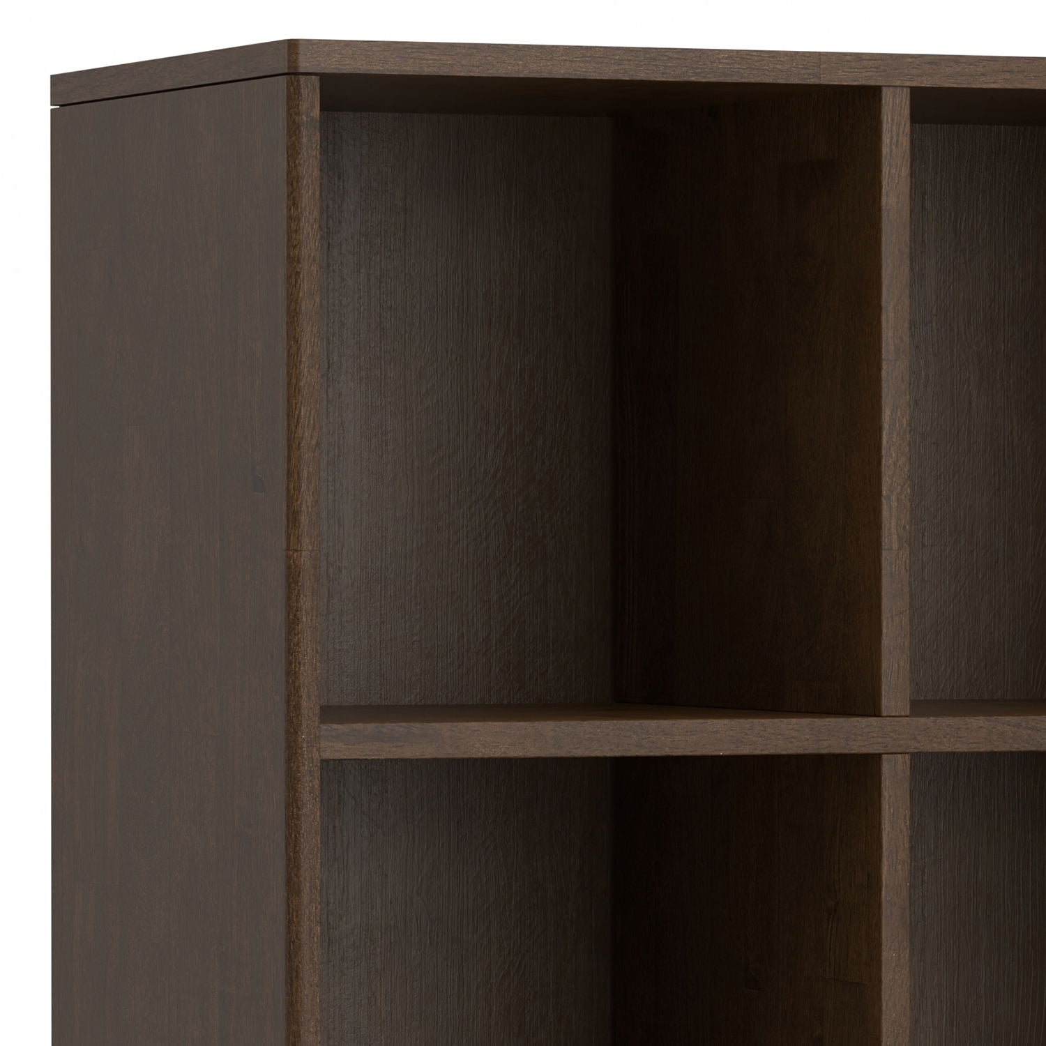 Harper - Low 6 Cube Storage With Drawers - Walnut Brown - The Sleep Loft - Online Mattress Showroom NYC