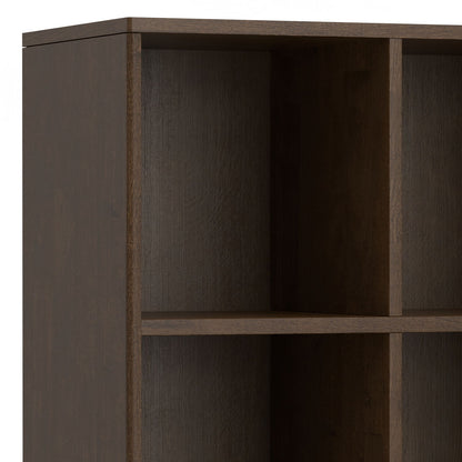 Harper - Low 6 Cube Storage With Drawers - Walnut Brown - The Sleep Loft - Online Mattress Showroom NYC