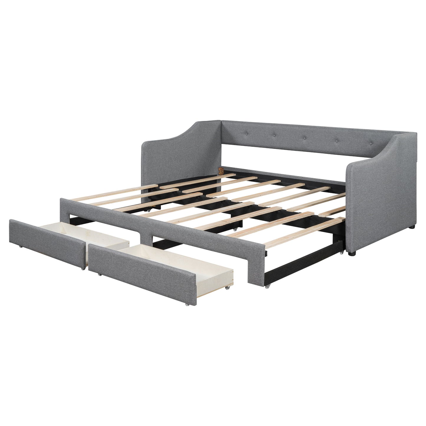 Upholstered Daybed With 2 Drawers - The Sleep Loft - Online Mattress Showroom NYC