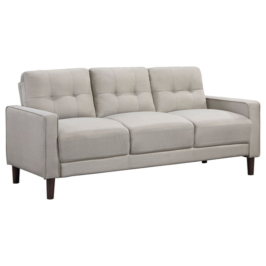 Bowen Upholstered Track Arm Tufted Sofa Beige - The Sleep Loft - Online Mattress Showroom NYC