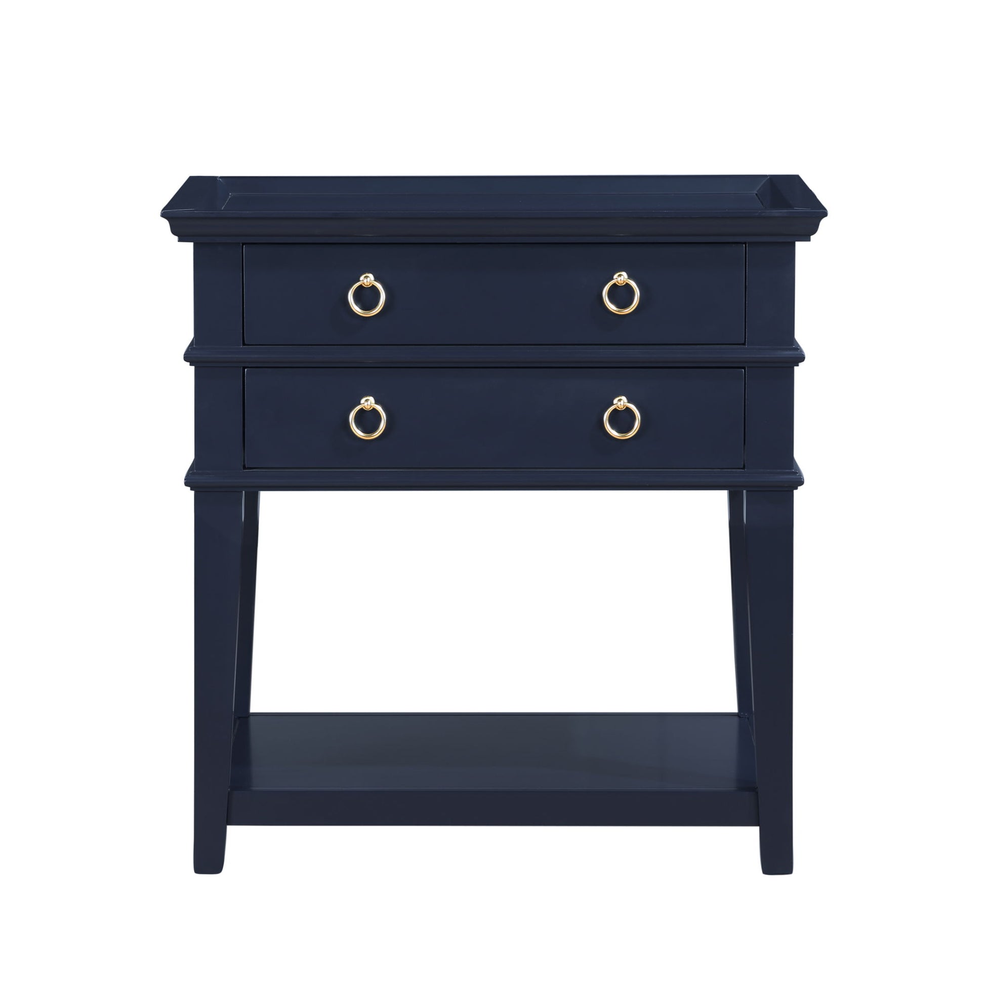 Carmona - 2 Drawer Tray Top Nightstand Pulls - The Sleep Loft - Online Mattress Showroom NYC