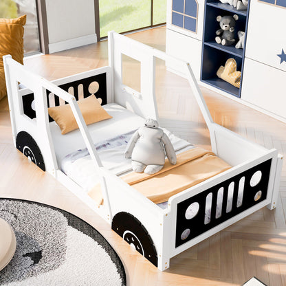 Classic Car Shaped Platform Bed With Wheels - The Sleep Loft - Online Mattress Showroom NYC