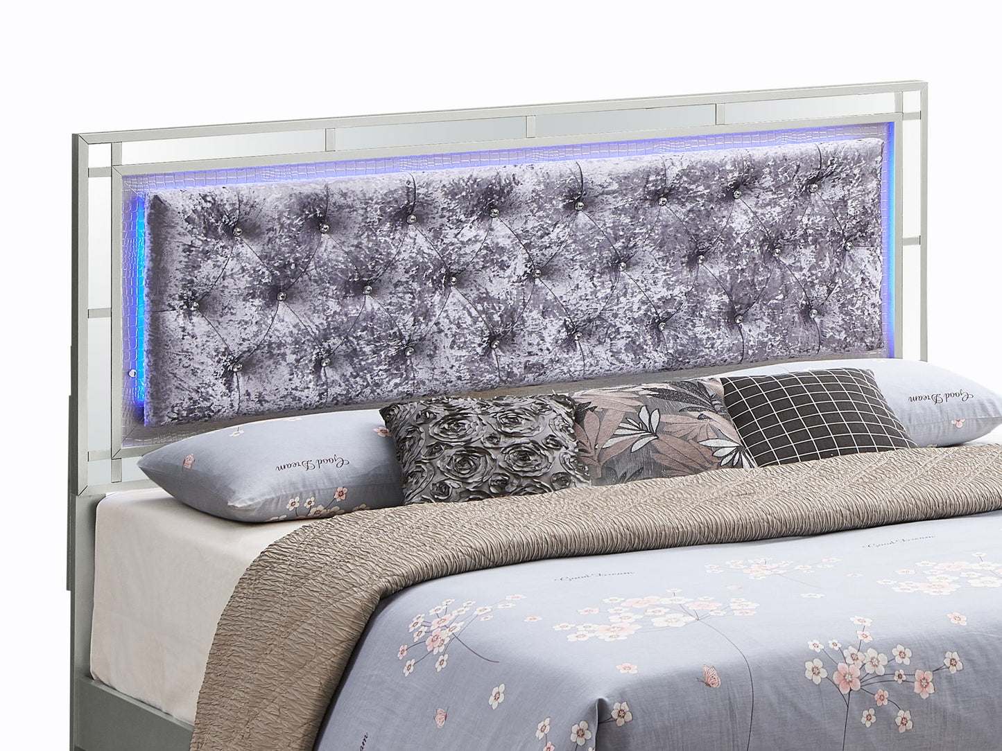 Madison - Upholstered Bed With LED - The Sleep Loft - Online Mattress Showroom NYC