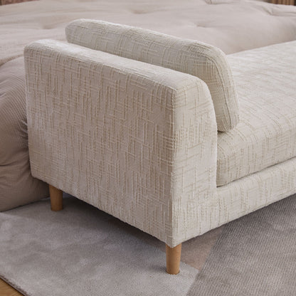 Modern Upholstered End Of Bed Bench With Armrests - The Sleep Loft - Online Mattress Showroom NYC