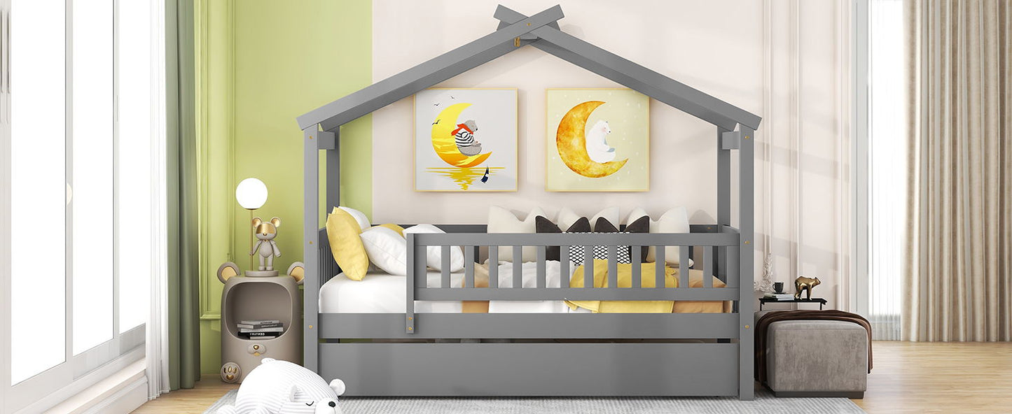 Creativity House Bed With Twin Size Trundle - The Sleep Loft - Online Mattress Showroom NYC