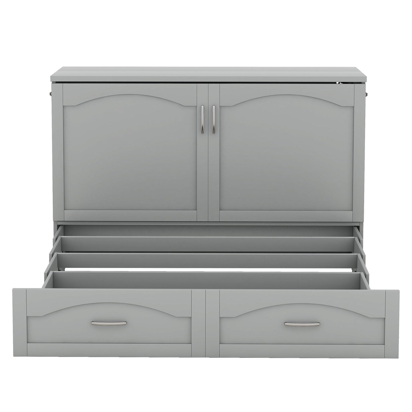 Murphy Wall Bed With Drawer And A Set Of Sockets & USB Ports, Pulley Structure Design - The Sleep Loft - Online Mattress Showroom NYC