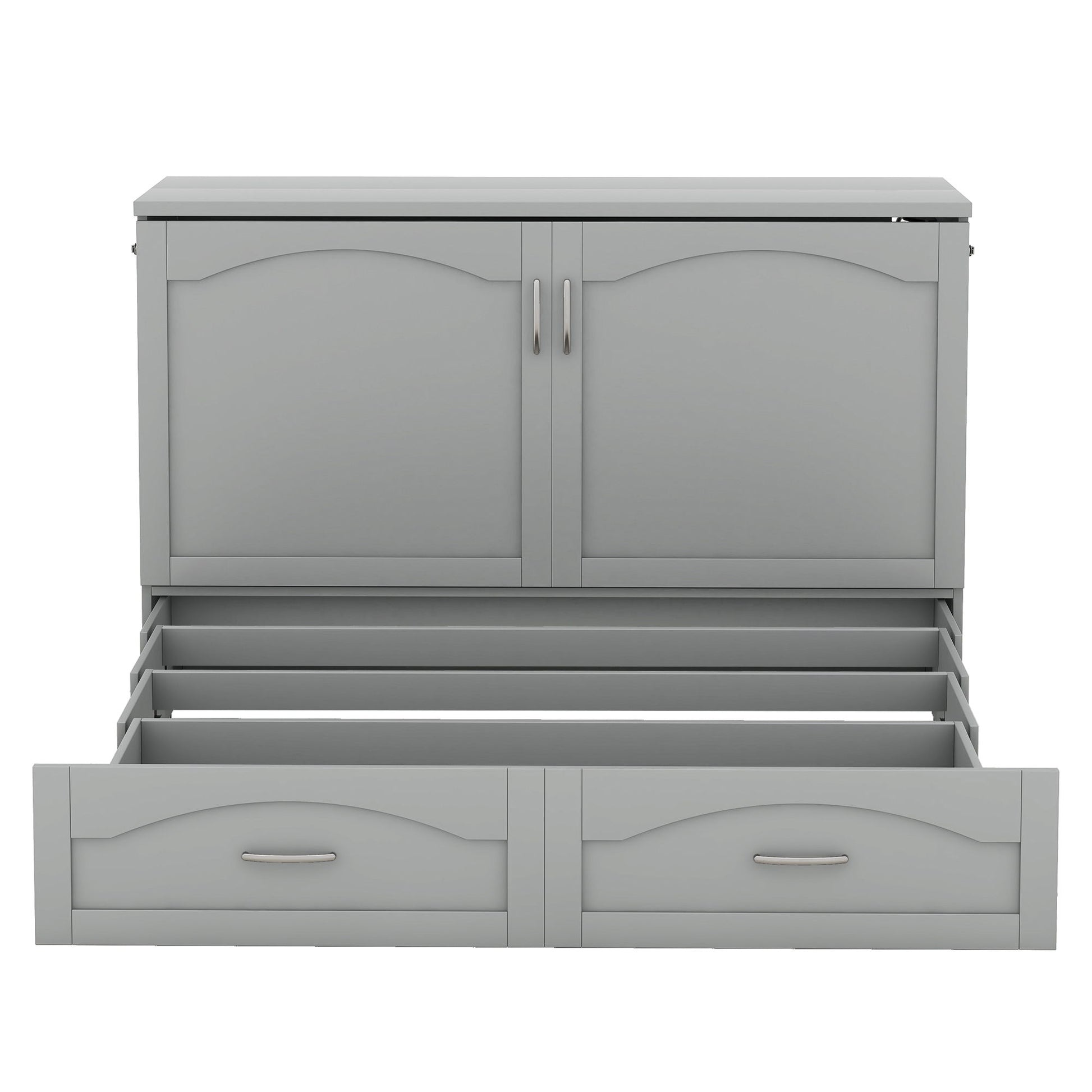 Murphy Wall Bed With Drawer And A Set Of Sockets & USB Ports, Pulley Structure Design - The Sleep Loft - Online Mattress Showroom NYC