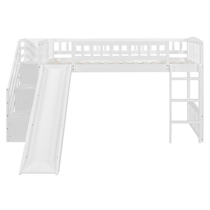 Loft Stairway Bed With 2 Drawers, Convertible Ladder And Slide - The Sleep Loft - Online Mattress Showroom NYC