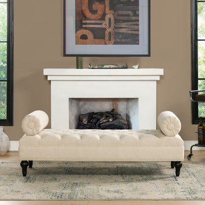 Lewis Bolster - Arm Entryway Bench - The Sleep Loft - Online Mattress Showroom NYC