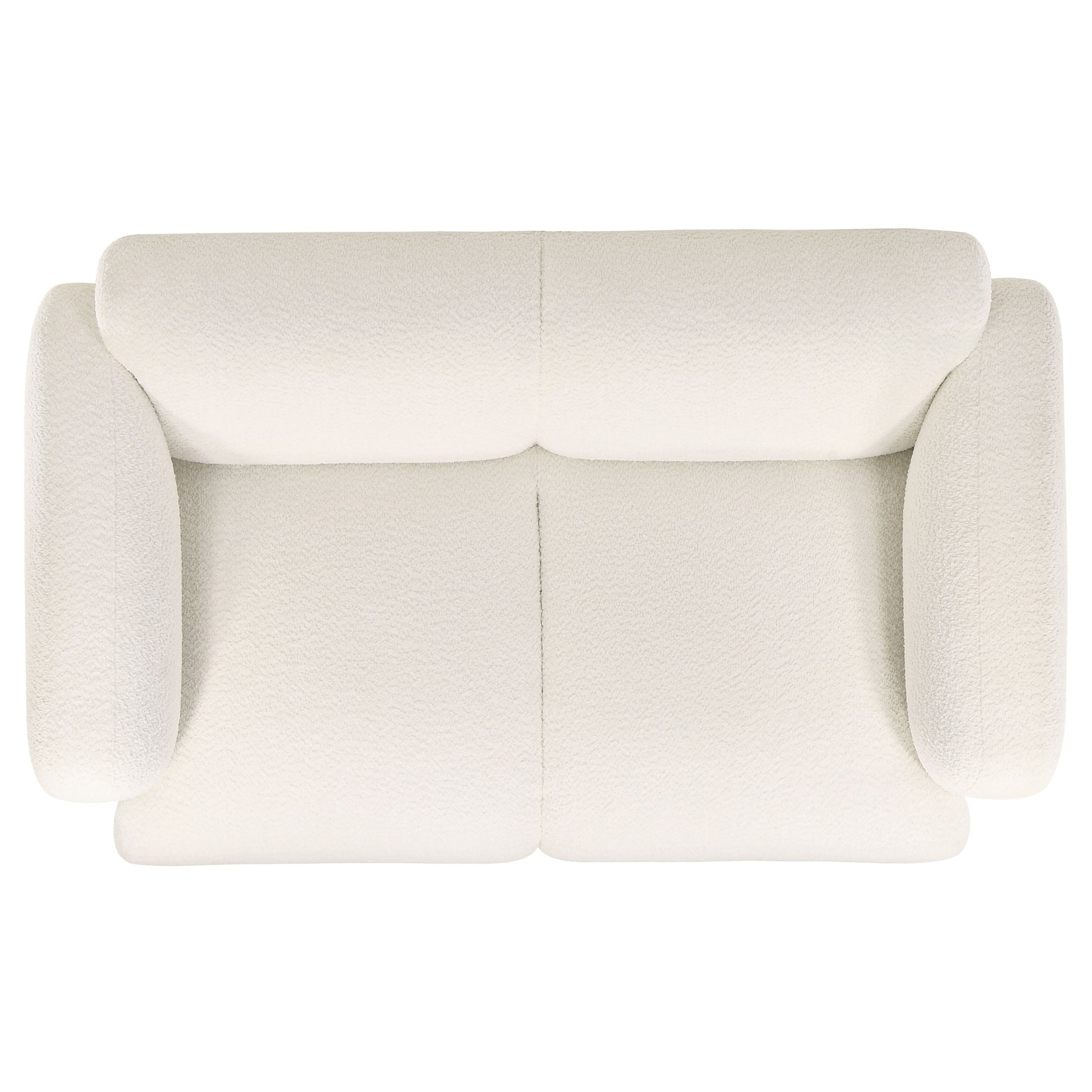 Dorset 3-piece Upholstered Round Track Arm Sofa Set White