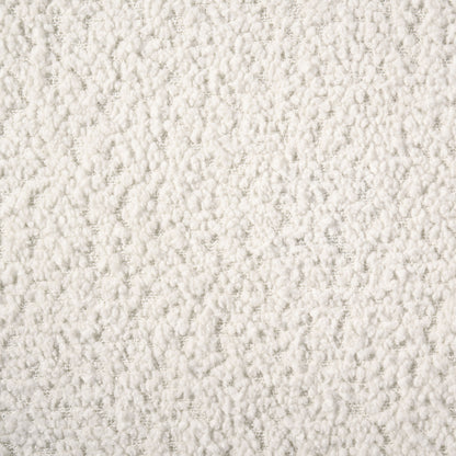 Dorset Fabric Upholstered Round Track Arm Loveseat White