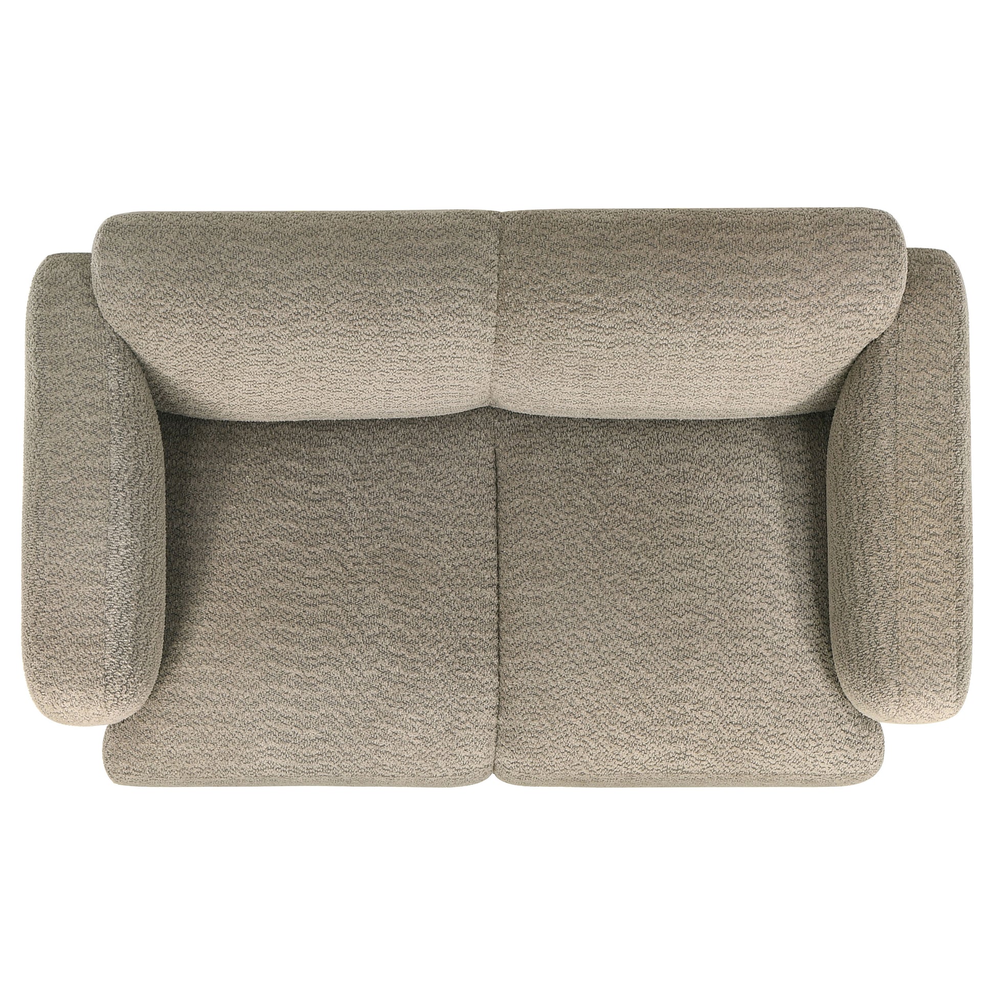Dorset 2-piece Upholstered Round Track Arm Sofa Set Brown