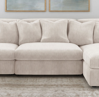 Blaine Upholstered Armless Chair Sand