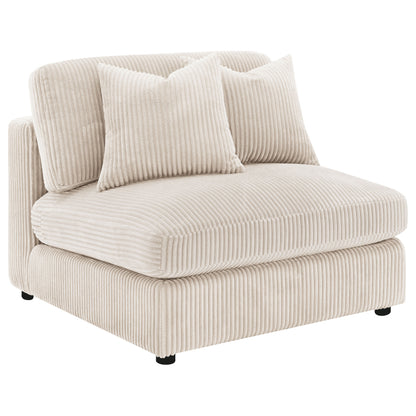 Blaine Upholstered Reversible Chaise Sectional Sofa Sand