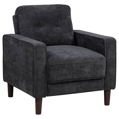 Bowen II 3-piece Upholstered Track Arm Sofa Set Steel Grey