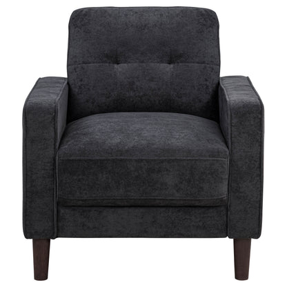 Bowen II 3-piece Upholstered Track Arm Sofa Set Steel Grey
