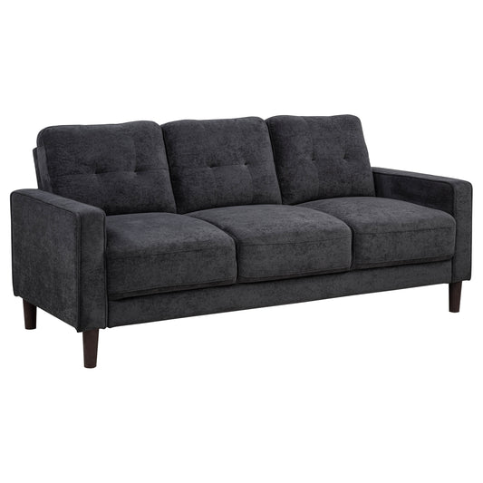 Bowen II Fabric Upholstered Track Arm Sofa Steel Grey - The Sleep Loft - Online Mattress Showroom NYC