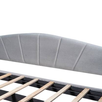 Upholstered Daybed Sofa Bed With Trundle Bed And Wood Slat - The Sleep Loft - Online Mattress Showroom NYC