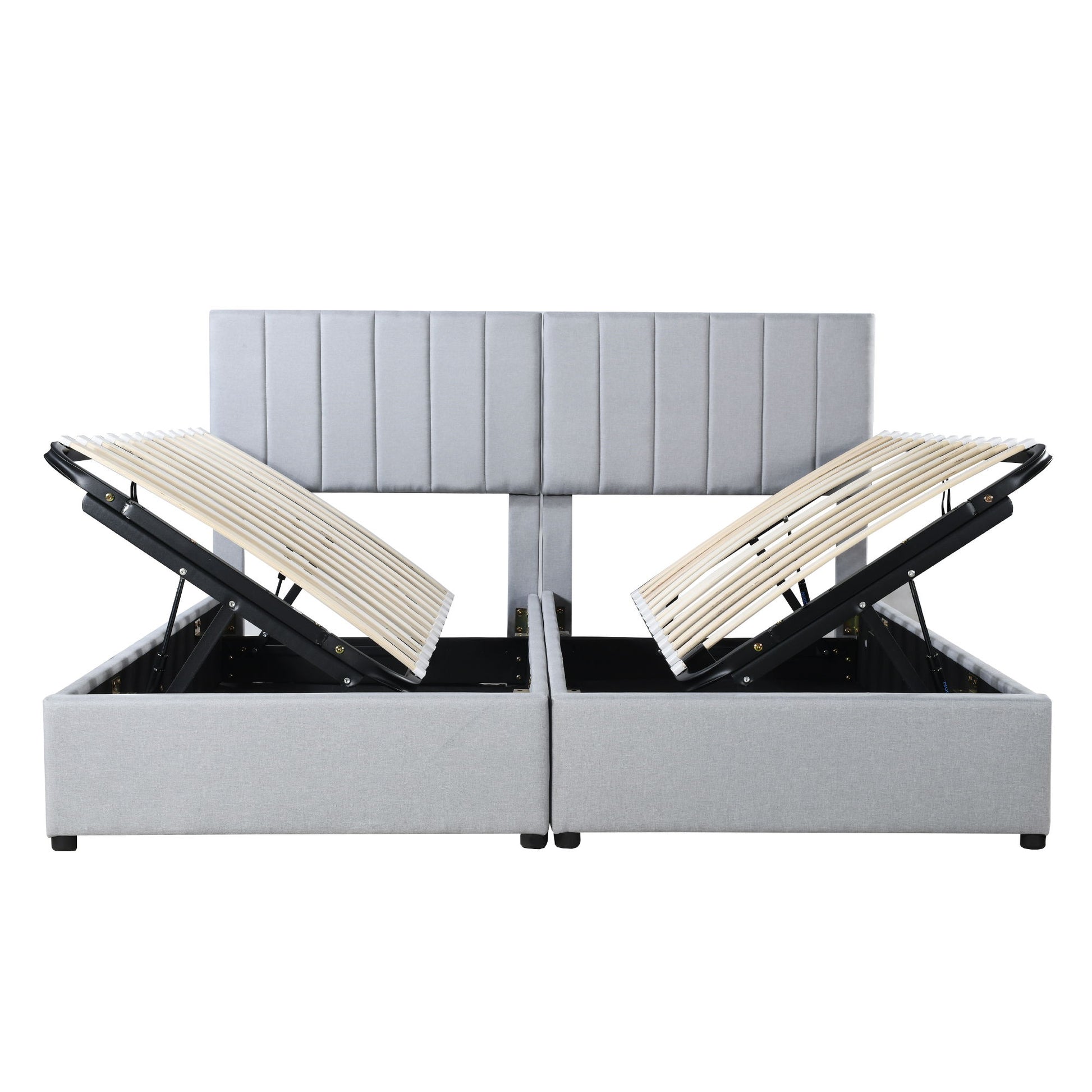 Upholstered Platform Bed With A Hydraulic Storage System - The Sleep Loft - Online Mattress Showroom NYC