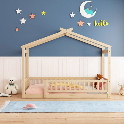 Bed House Bed Frame With Fence - The Sleep Loft - Online Mattress Showroom NYC