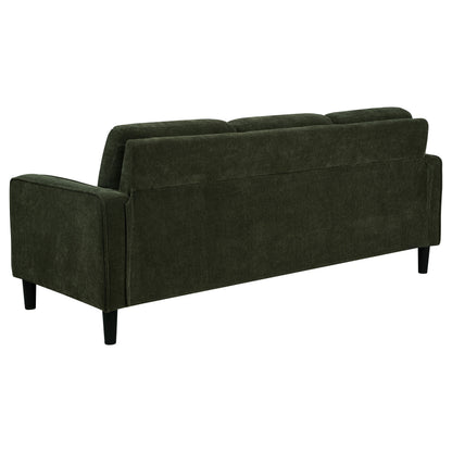 Ruth 2-piece Fabric Upholstered Track Arm Sofa Matcha Green