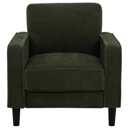 Ruth 3-piece Fabric Upholstered Track Arm Sofa Matcha Green