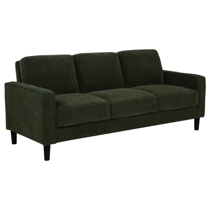 Ruth 77-inch Fabric Upholstered Track Arm Sofa Matcha Green