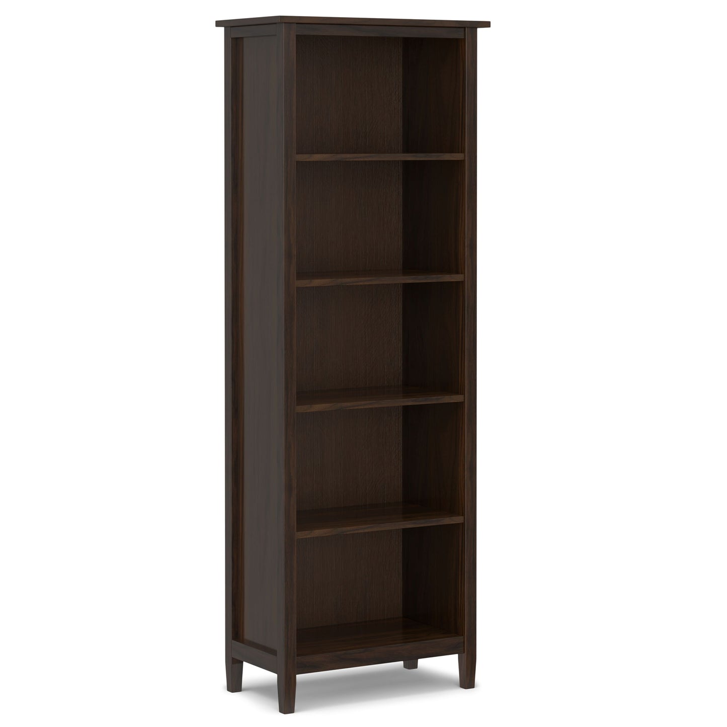 Warm Shaker - 5 Shelf Bookcase - The Sleep Loft - Online Mattress Showroom NYC
