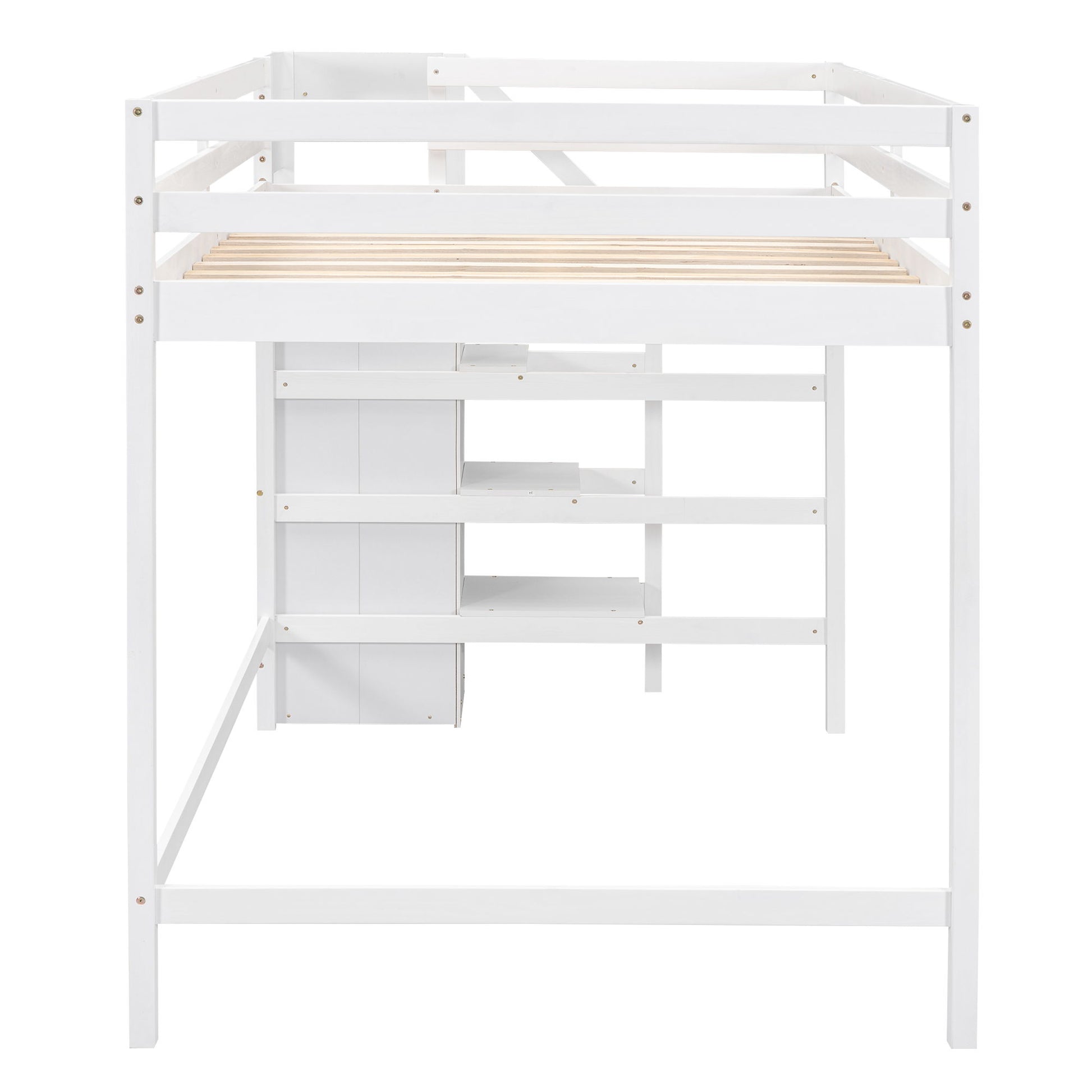 Loft Bed With Built In Storage Wardrobe And Staircase - The Sleep Loft - Online Mattress Showroom NYC