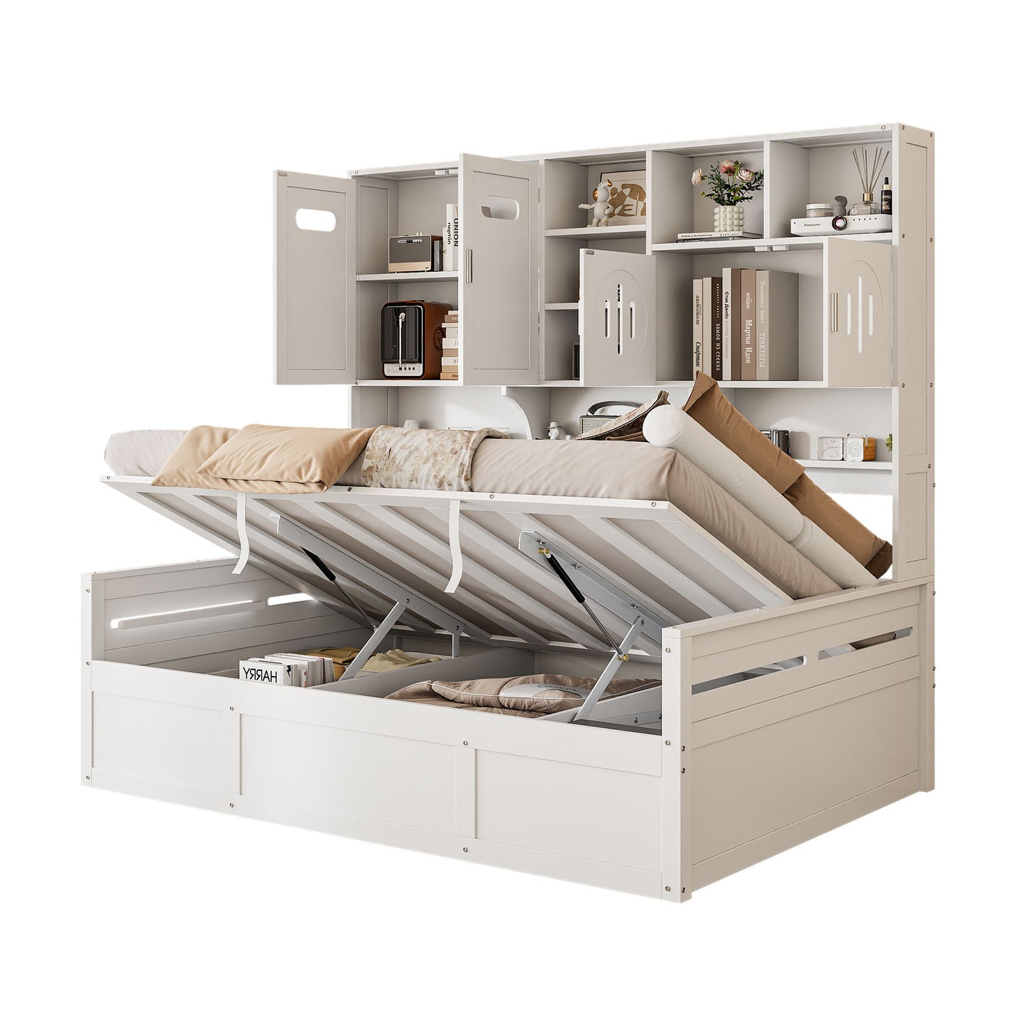 Daybed With All-In-One Cabinet And Shelf - The Sleep Loft - Online Mattress Showroom NYC
