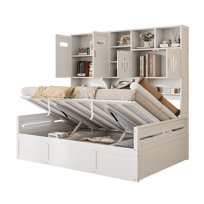 Daybed With All-In-One Cabinet And Shelf - The Sleep Loft - Online Mattress Showroom NYC
