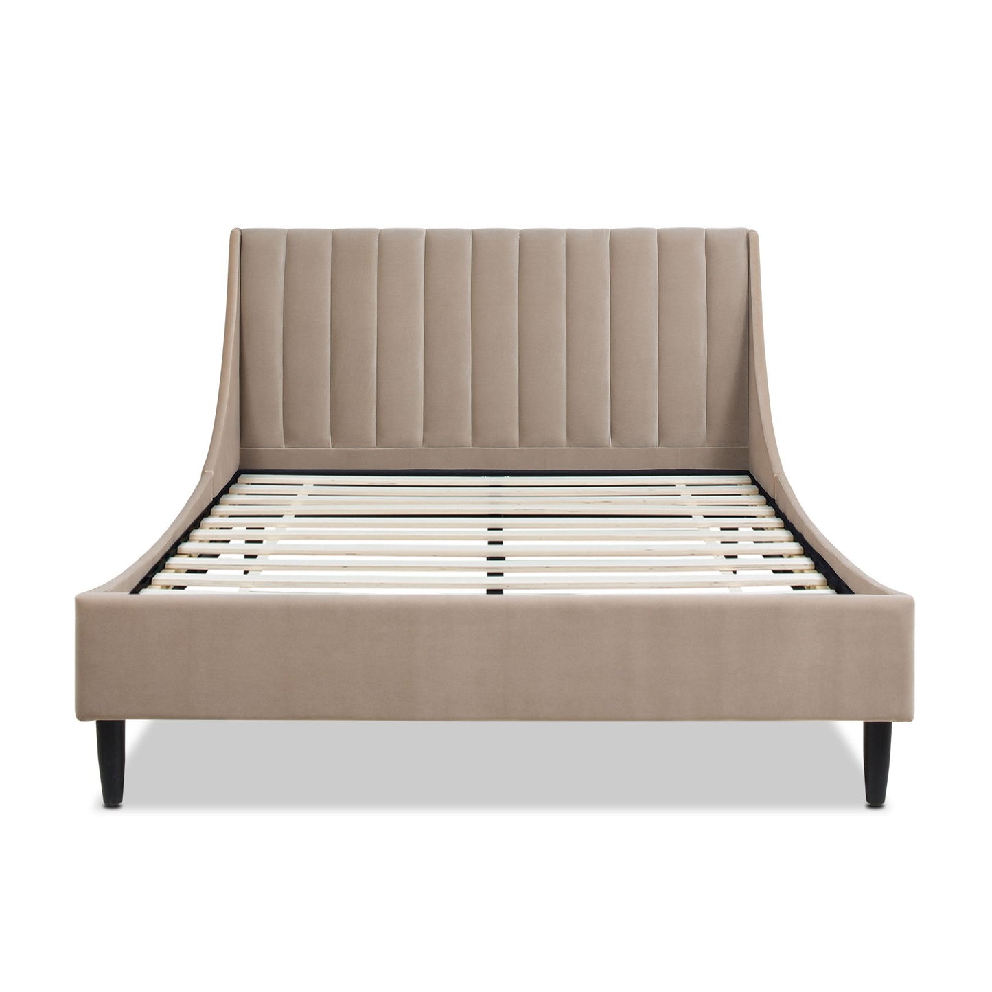 Aspen - Vertical Tufted Modern Headboard Platform Bed Set - The Sleep Loft - Online Mattress Showroom NYC