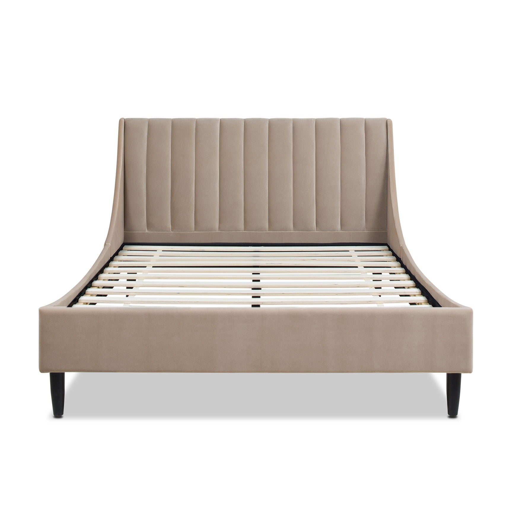 Aspen - Vertical Tufted Modern Headboard Platform Bed Set - The Sleep Loft - Online Mattress Showroom NYC