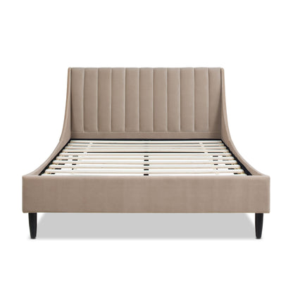 Aspen - Vertical Tufted Modern Headboard Platform Bed Set - The Sleep Loft - Online Mattress Showroom NYC
