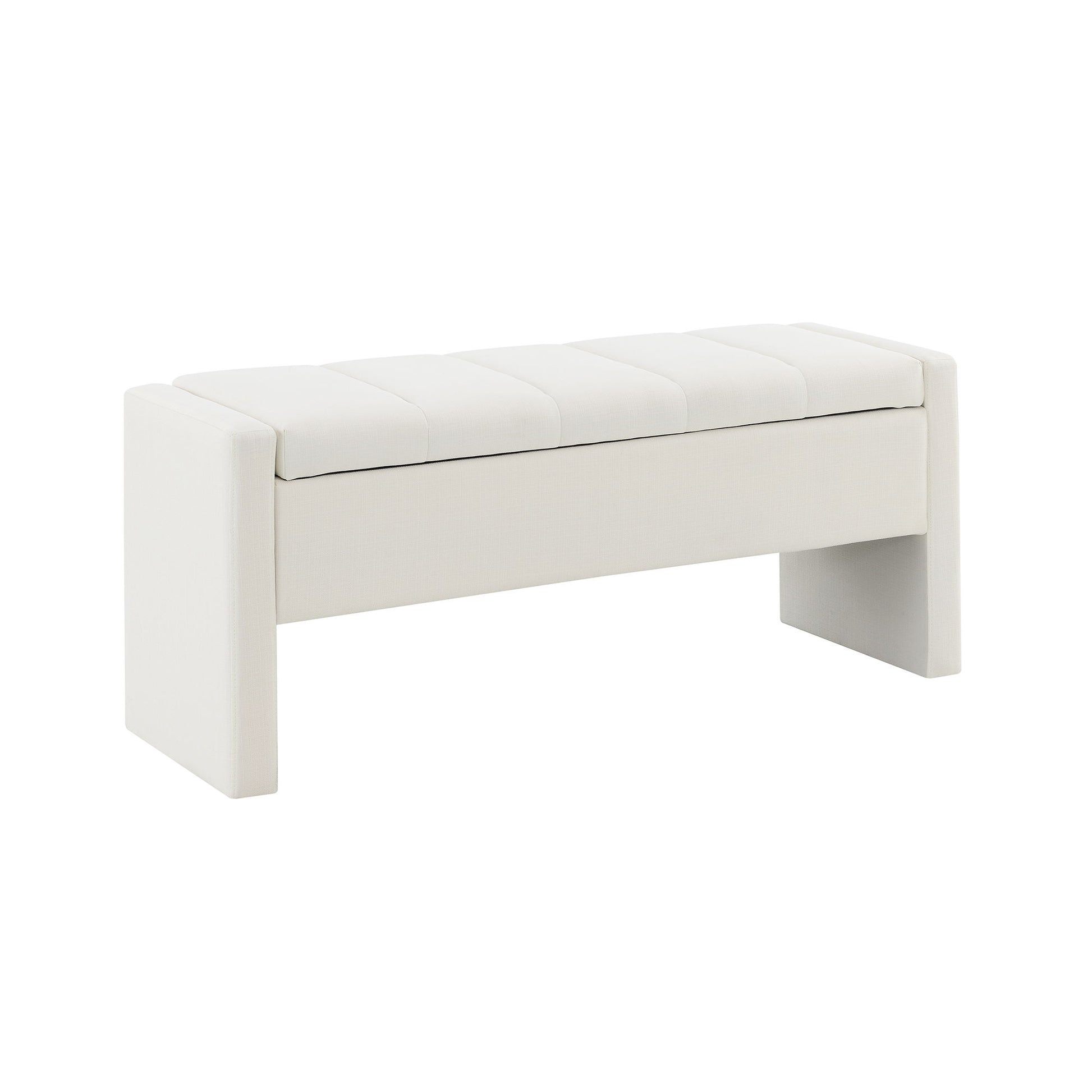 Modern Upholstered Large Bed End Bench With Storage - The Sleep Loft - Online Mattress Showroom NYC