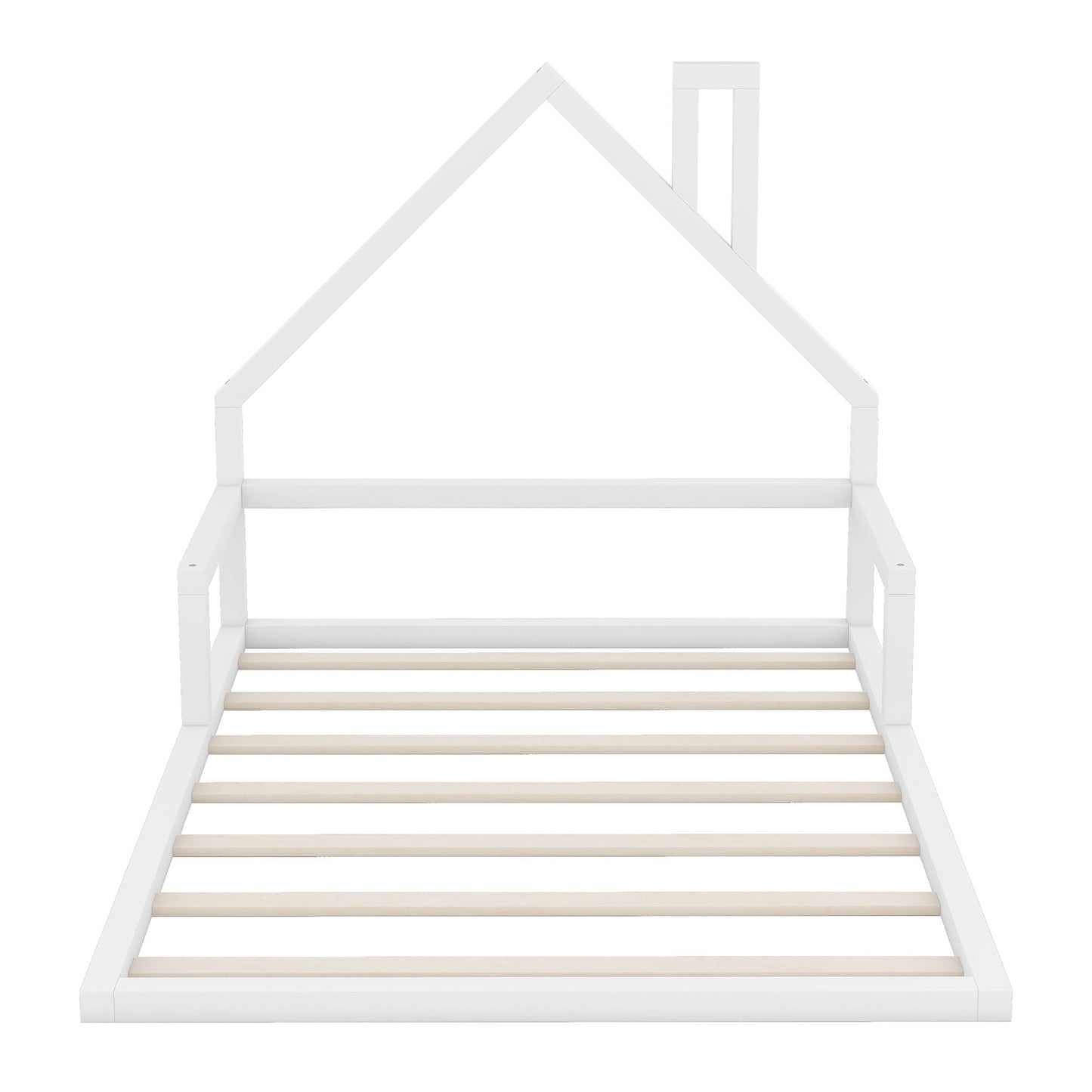 Elegant Floor Bed With House Shaped Headboard - The Sleep Loft - Online Mattress Showroom NYC