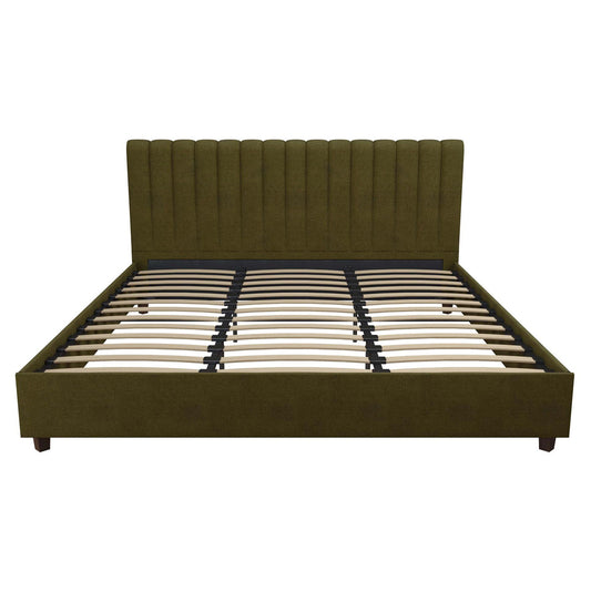Brittany - King Bed - Green - The Sleep Loft - Online Mattress Showroom NYC