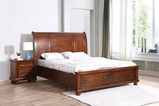 Stunning Sleigh Bed Design< - The Sleep Loft - Online Mattress Showroom NYC
