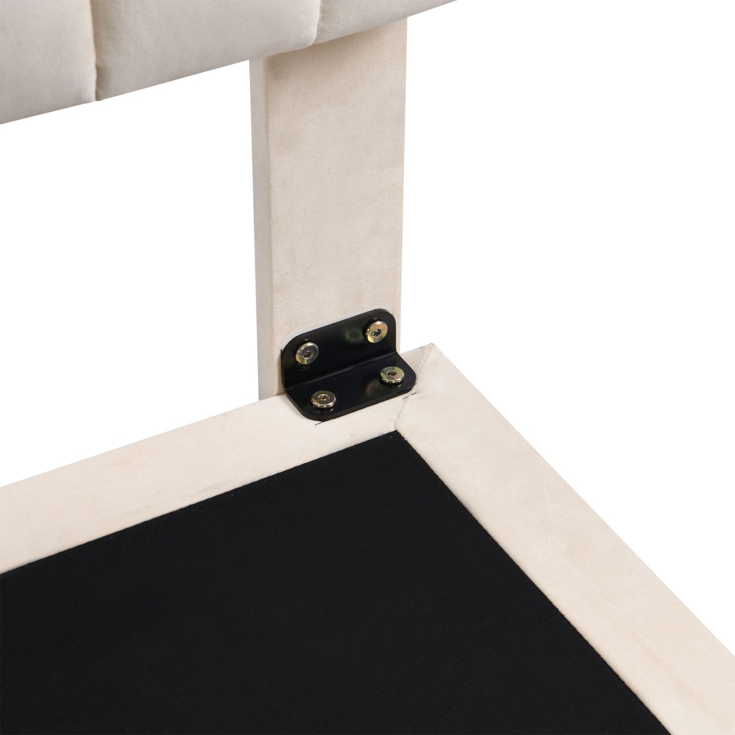 Upholstered Bed With Sensor Light And Headboard, Floating Velvet Platform Bed - The Sleep Loft - Online Mattress Showroom NYC