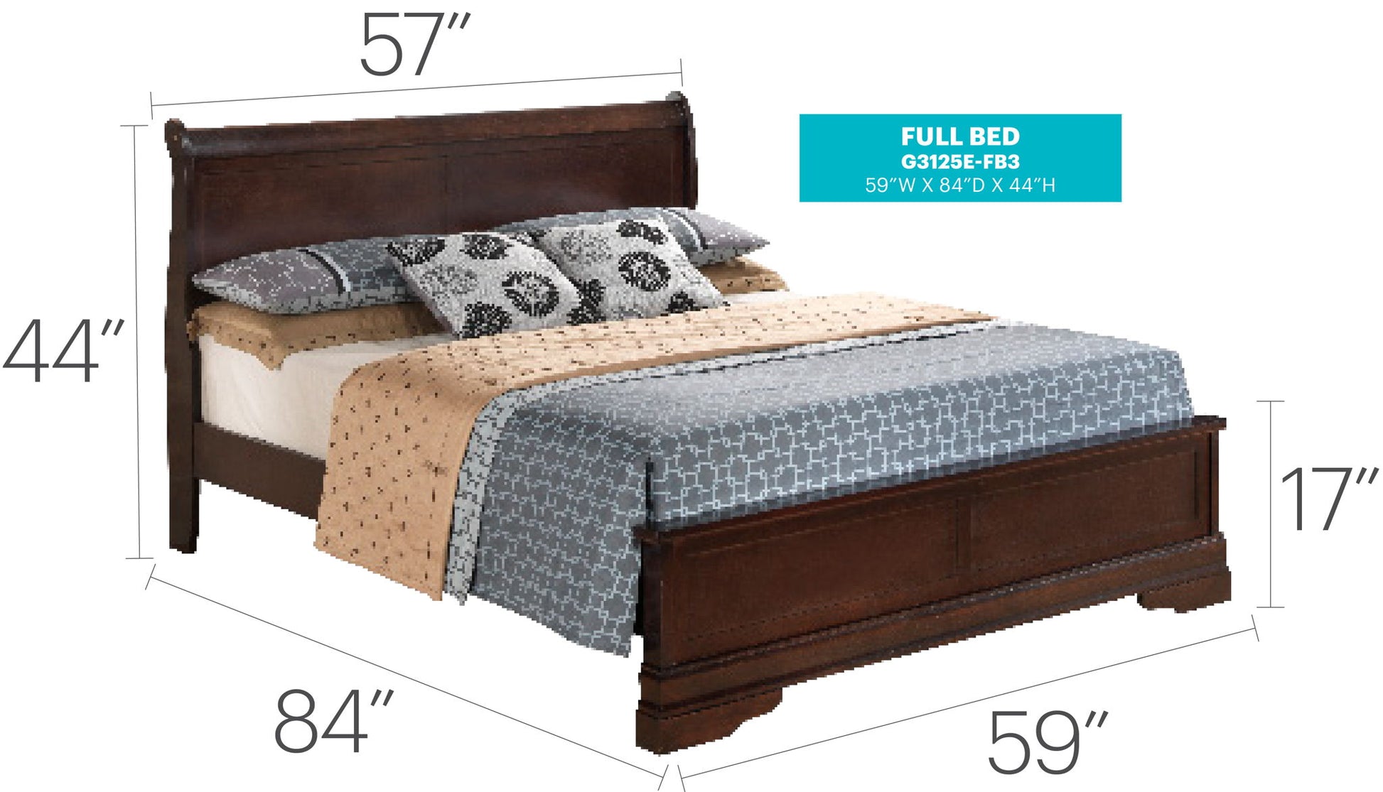 Sleigh Bed With Low Footboard - The Sleep Loft - Online Mattress Showroom NYC
