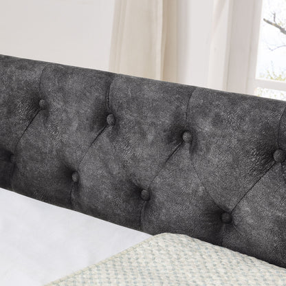 Upholstered Daybed With USB Charging & Pull Out Bed - The Sleep Loft - Online Mattress Showroom NYC