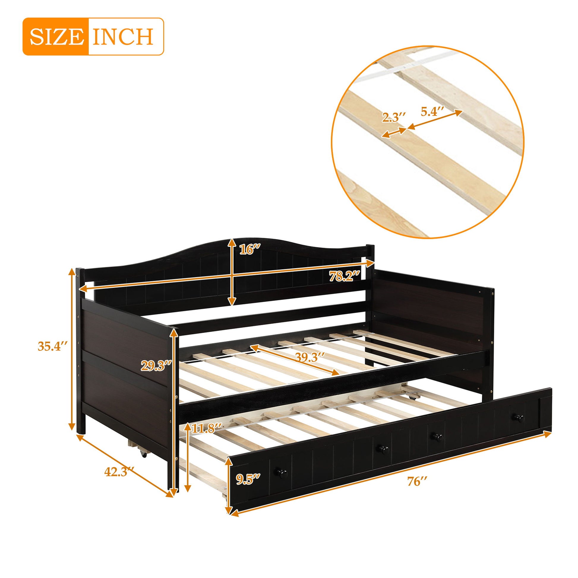 Wooden Daybed, Sofa Bed, No Box Spring Needed - The Sleep Loft - Online Mattress Showroom NYC