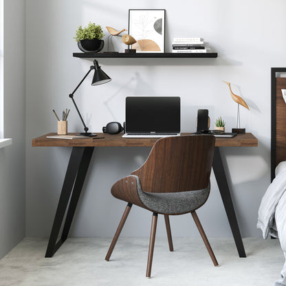 Lowry - Flat Top Desk - Rustic Natural Aged Brown - The Sleep Loft - Online Mattress Showroom NYC
