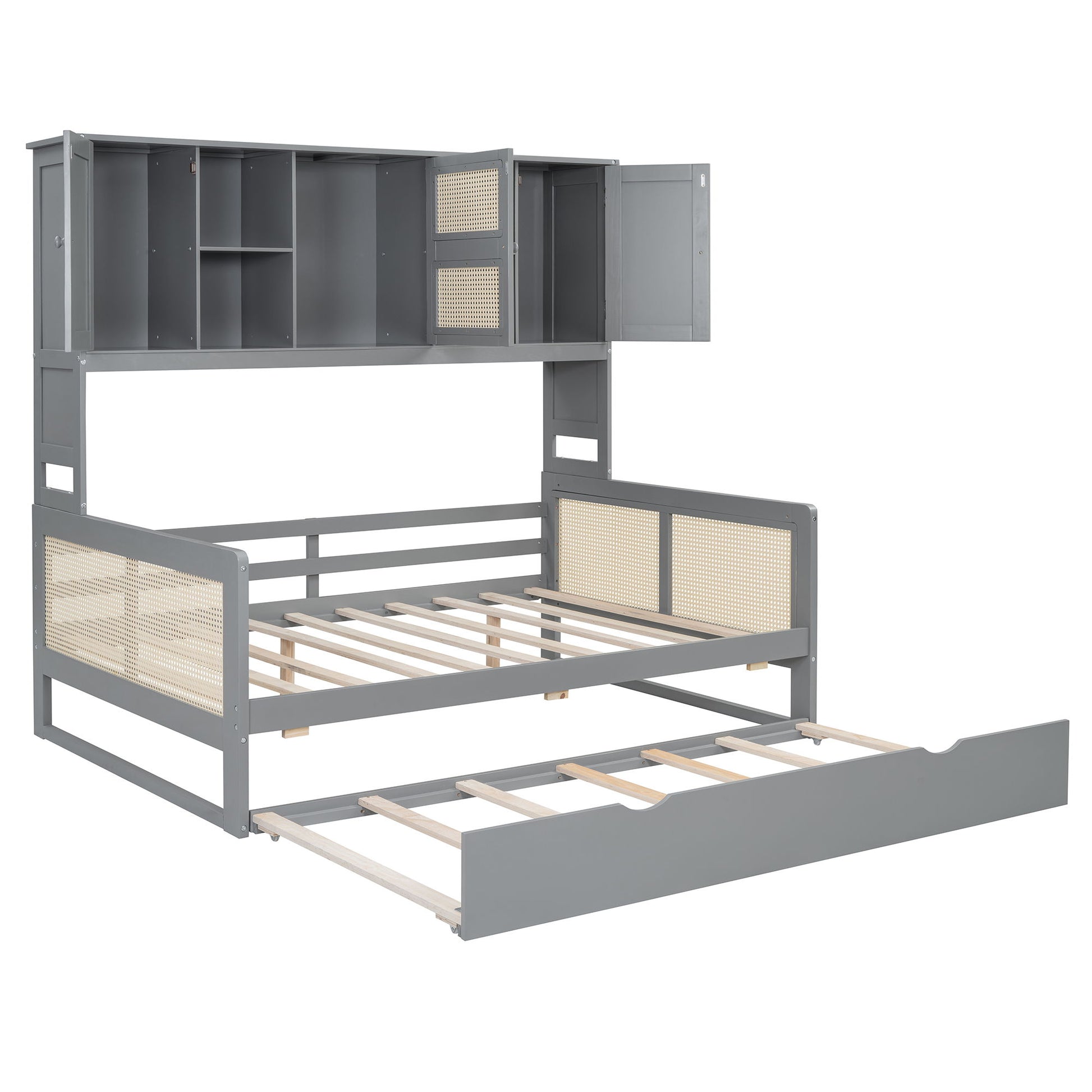 Daybed And All In One Cabinet And Shelf - The Sleep Loft - Online Mattress Showroom NYC